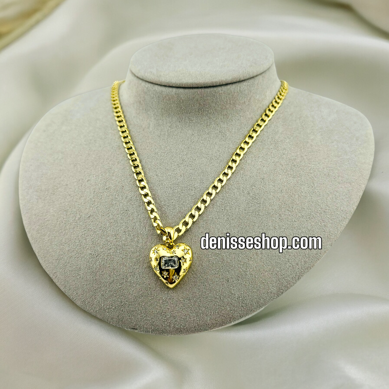 14K HEART PENDANT P356