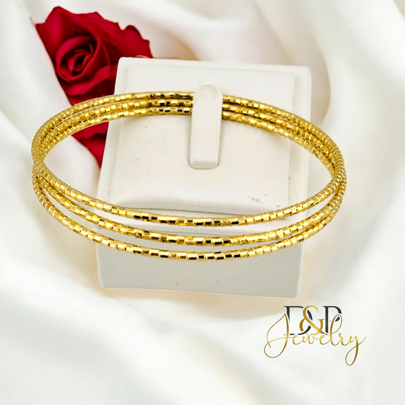 14K BANGLETHREE SET BR749