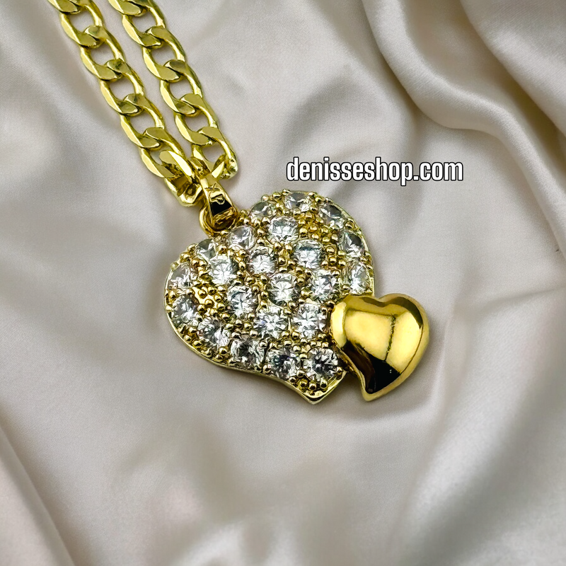 14K HEART PENDANT P355