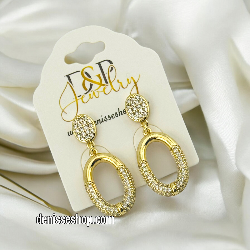 14K FASHION GOLD EARRING E649