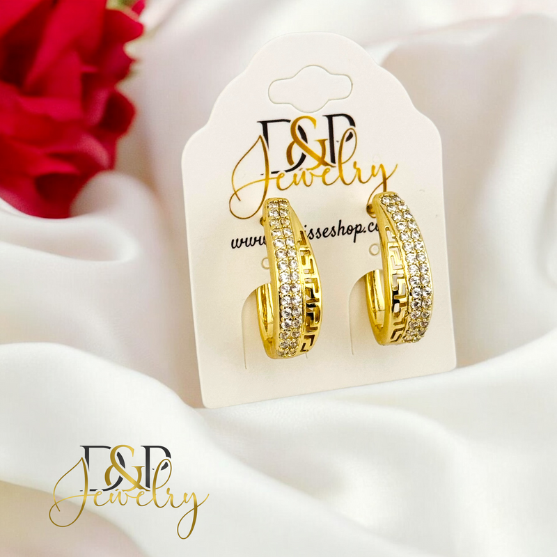 14K LONG  HOOP EARRING HP650