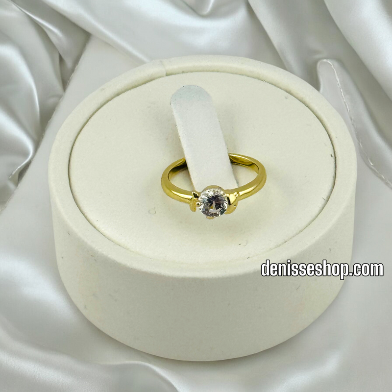 14K GIRL WHITE STONE RING RG276