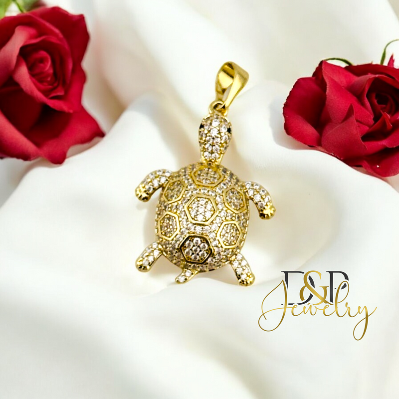 14K TURTLE PENDANT P837