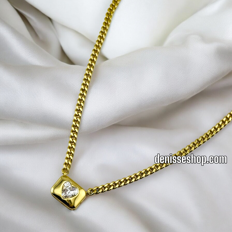 14K / WOMEN / HEART CHEST NECKLACE N122