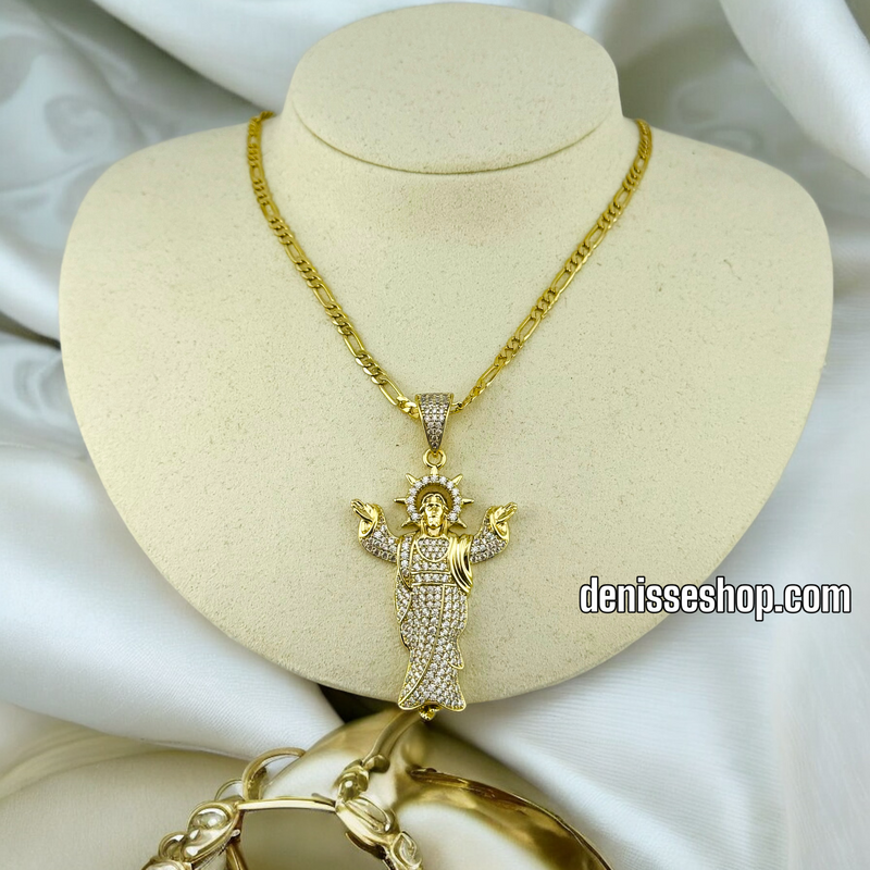 14K WOMEN / MEN JESUS PENDANT P533