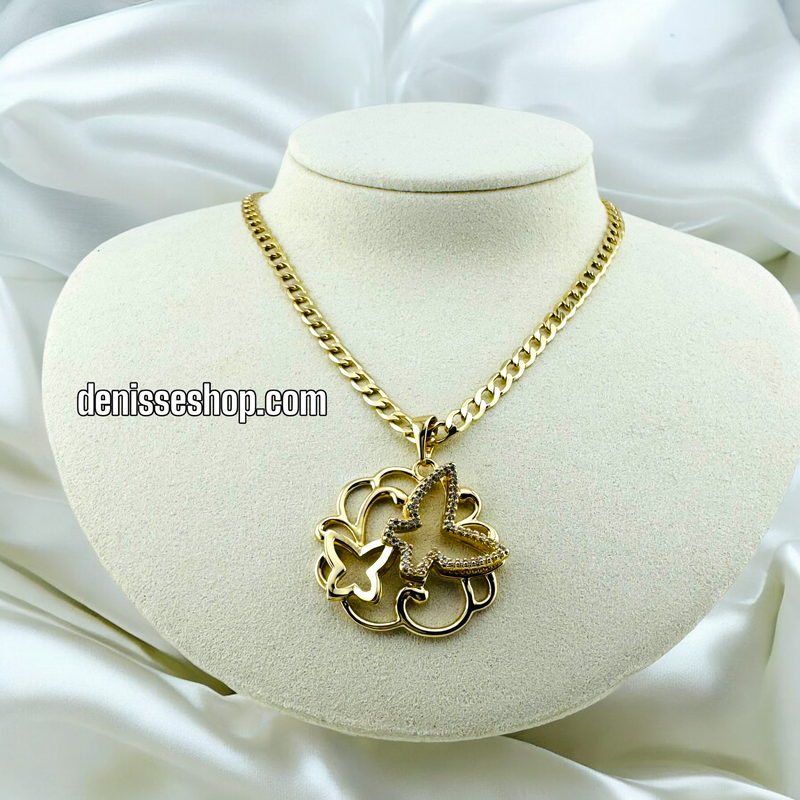 14K BUTTERFLY PENDANT P442