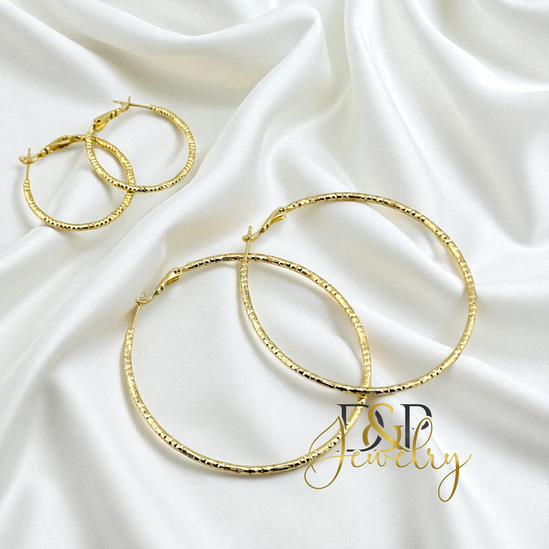 14K GOLD HOOP EARRING HP794