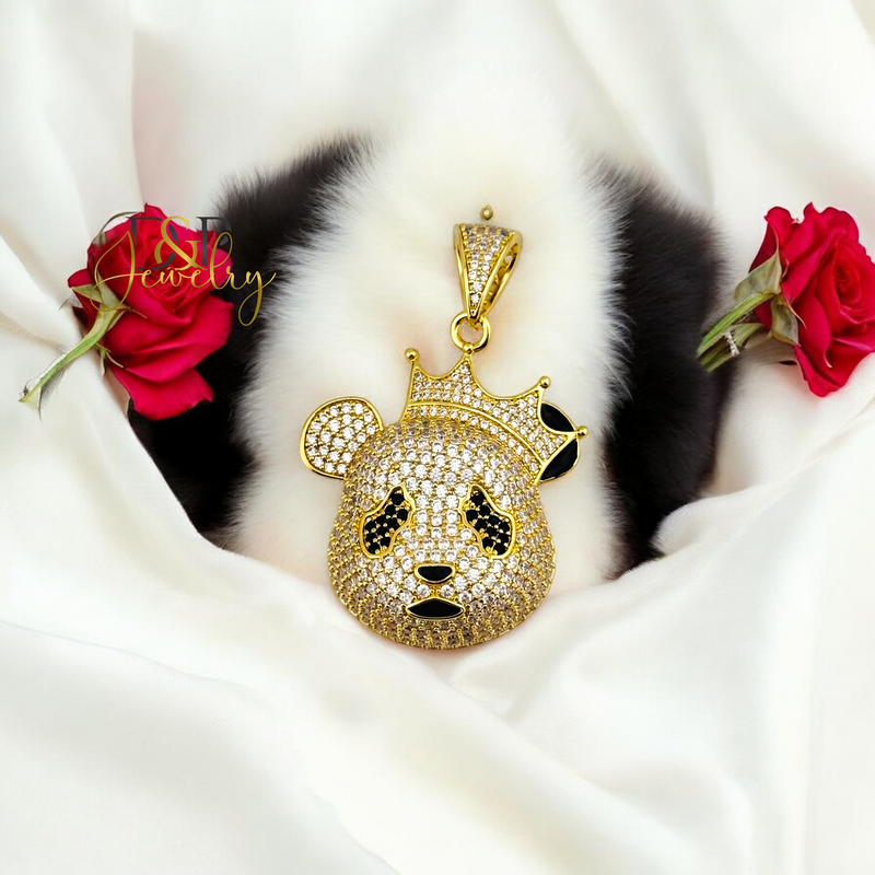 14K BIG HIP HOP PANDA PENDANT P765
