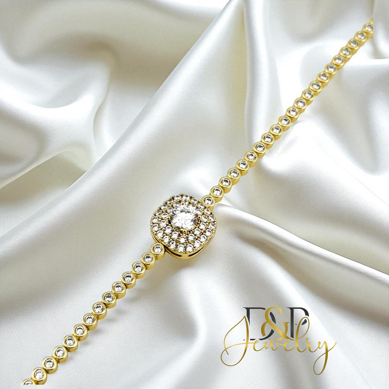 14 WHITE STONE BRACELET BR836