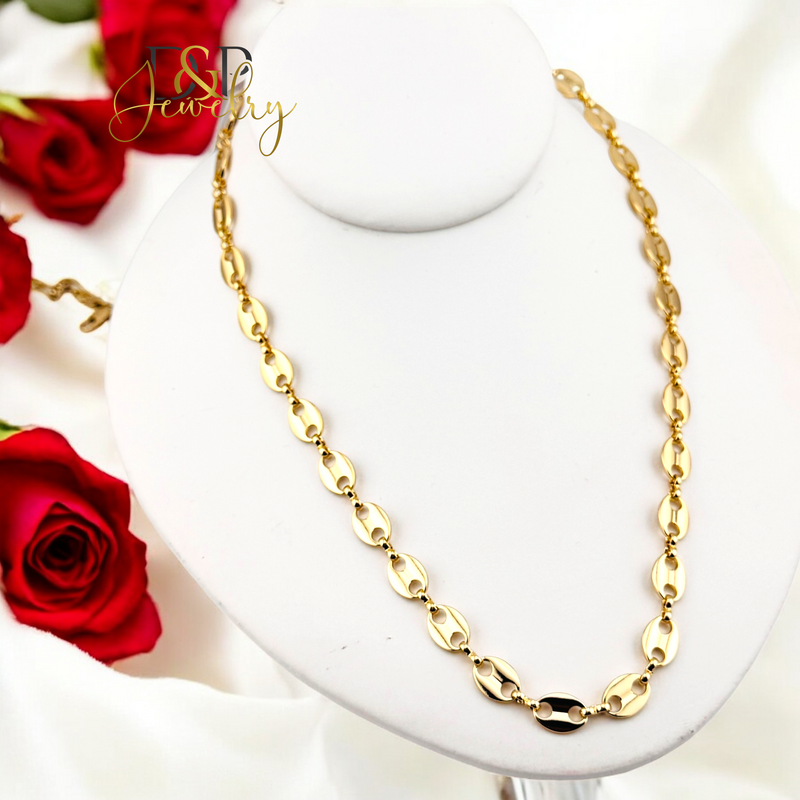 14K PIG NOSE DESIGN NECKLACE N265
