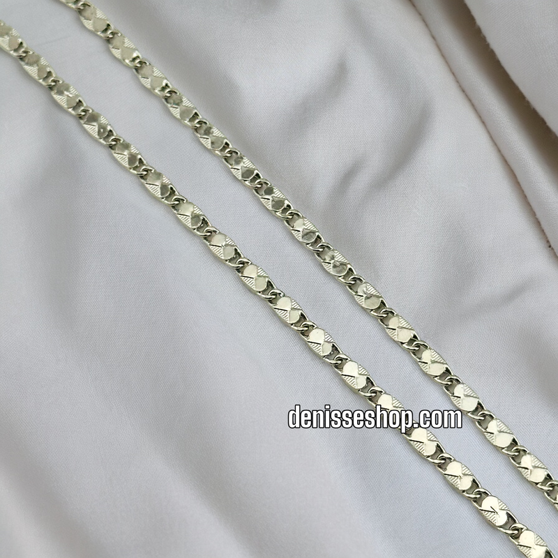 MIRROR SILVER CHAIN 1 MM C522