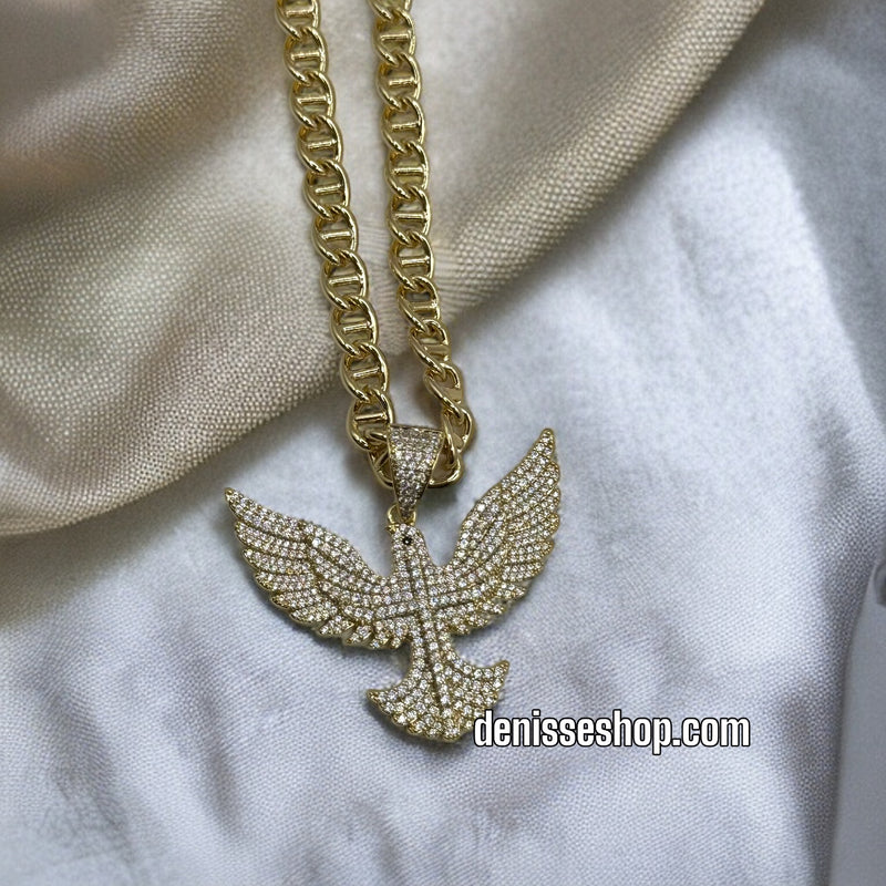 14K EAGLE MEN PENDANT P262