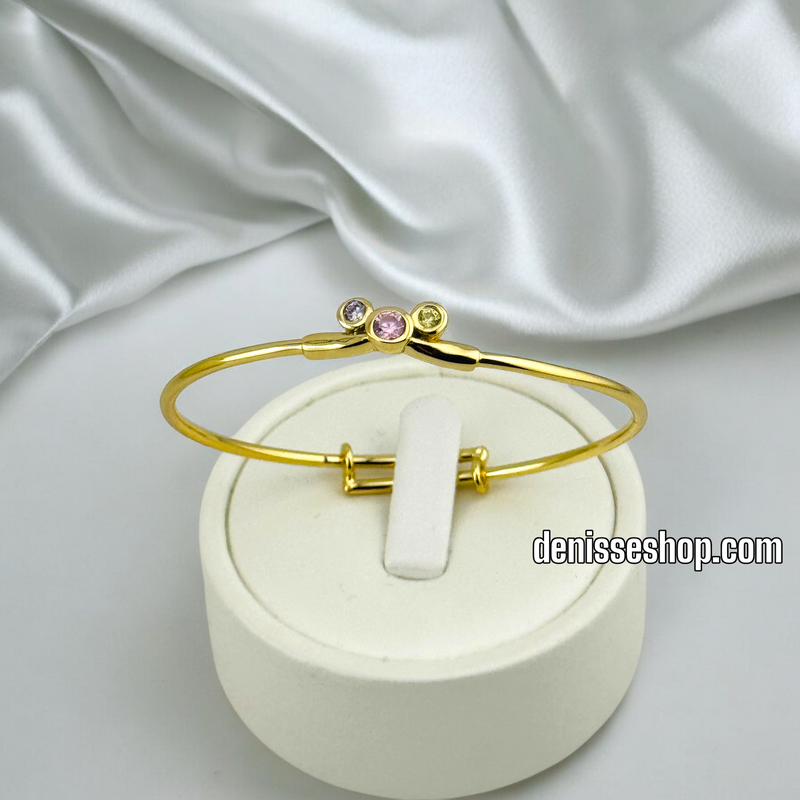 14K /GIRL PLAIN BANGLE BRACELET BR569