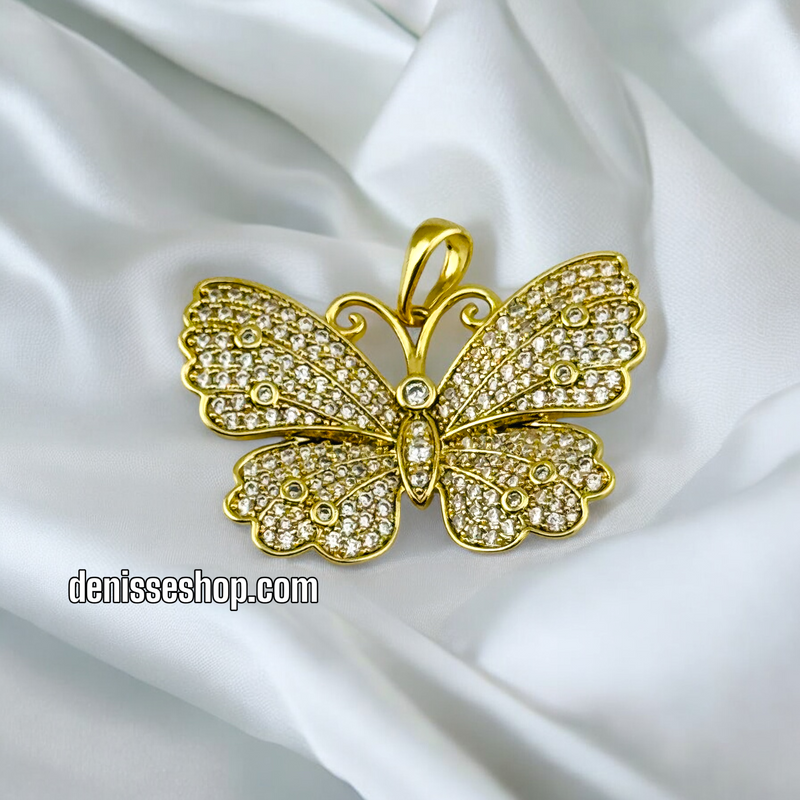 14K SHINY BUTTERFLY PENDANT P510