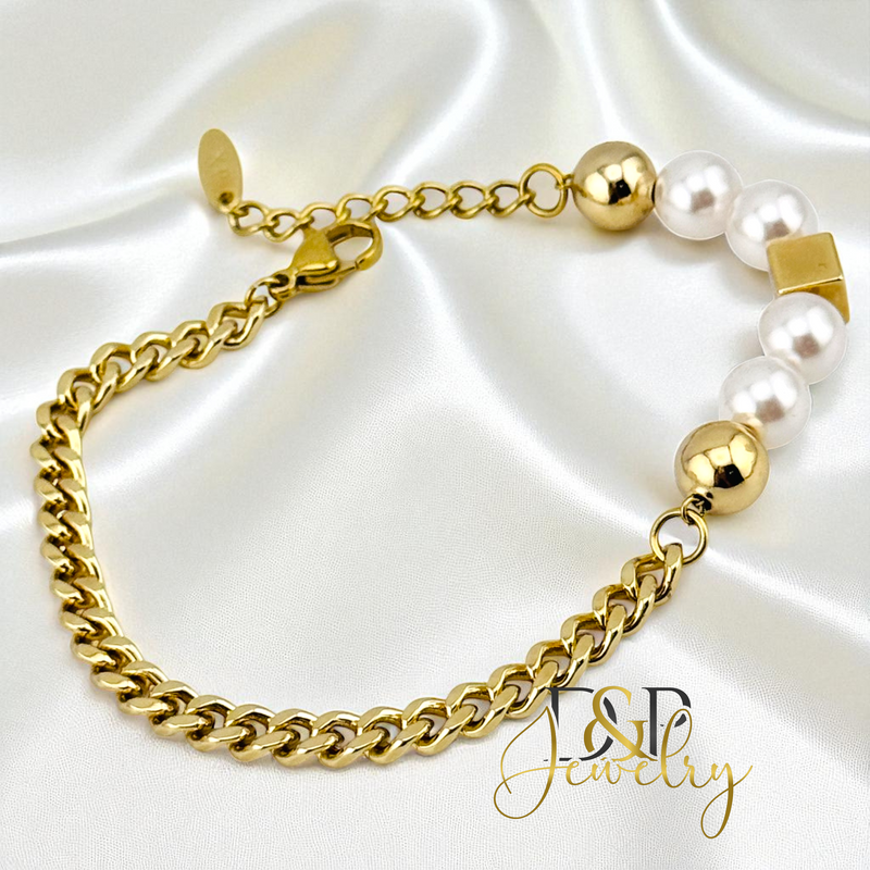 14K ELEGANT PEARL BRACELET BR820