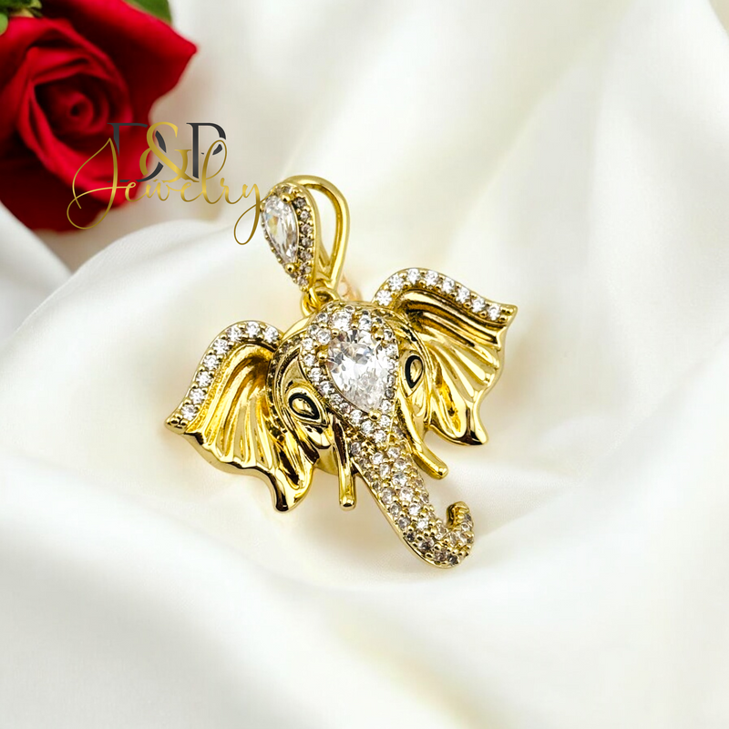 14K ELEPHANT HEAD PENDANT P830