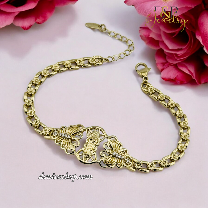 14K VIRGIN MARY BRACELET BR656