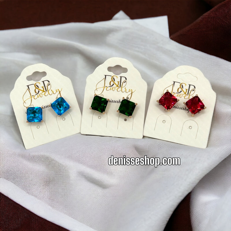 18K COLORFUL EARRING E301