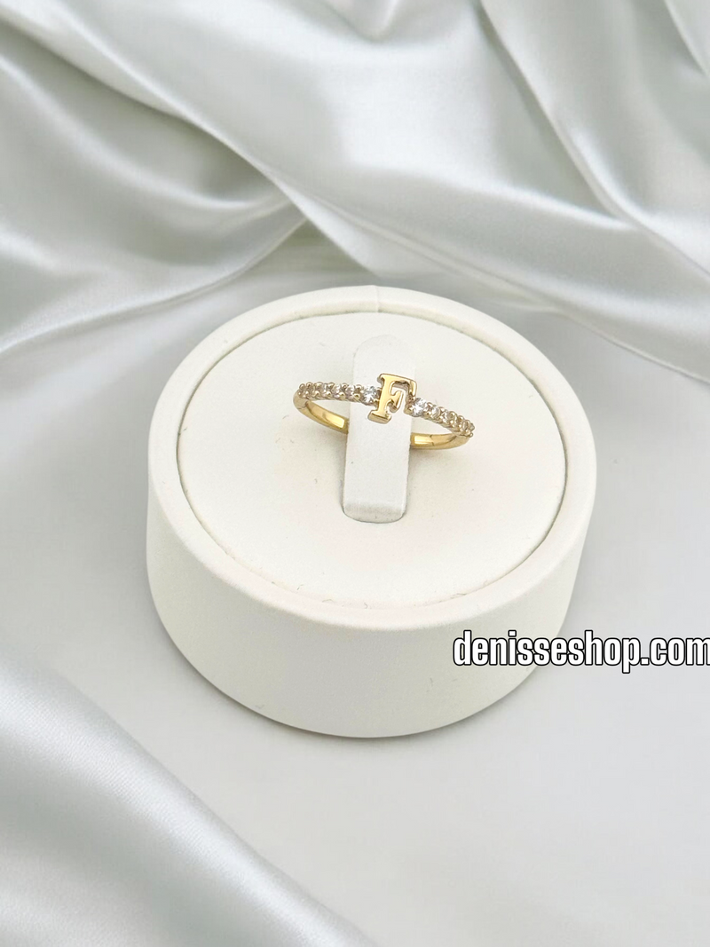 14K WOMEN  LETTER ( F ) RING RG312