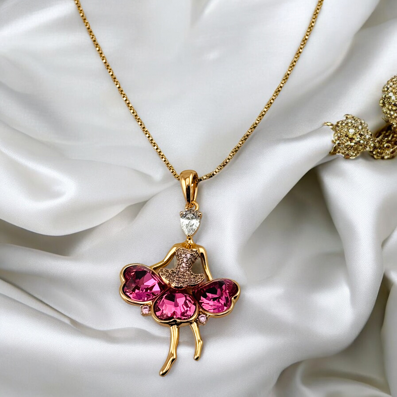 18K BALLERINE NECKLACE P289