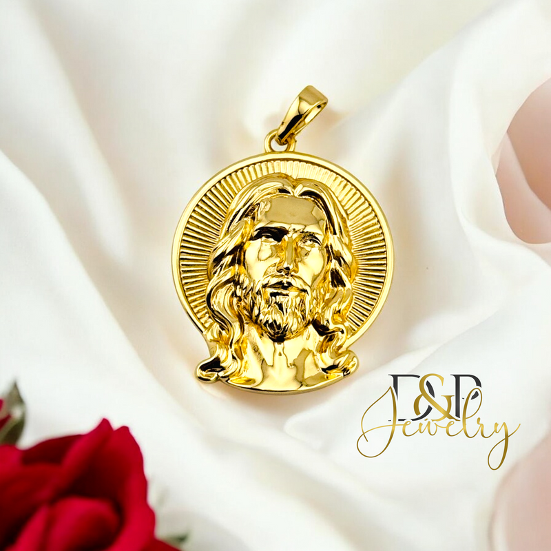 14K JESUS PENDANT P777