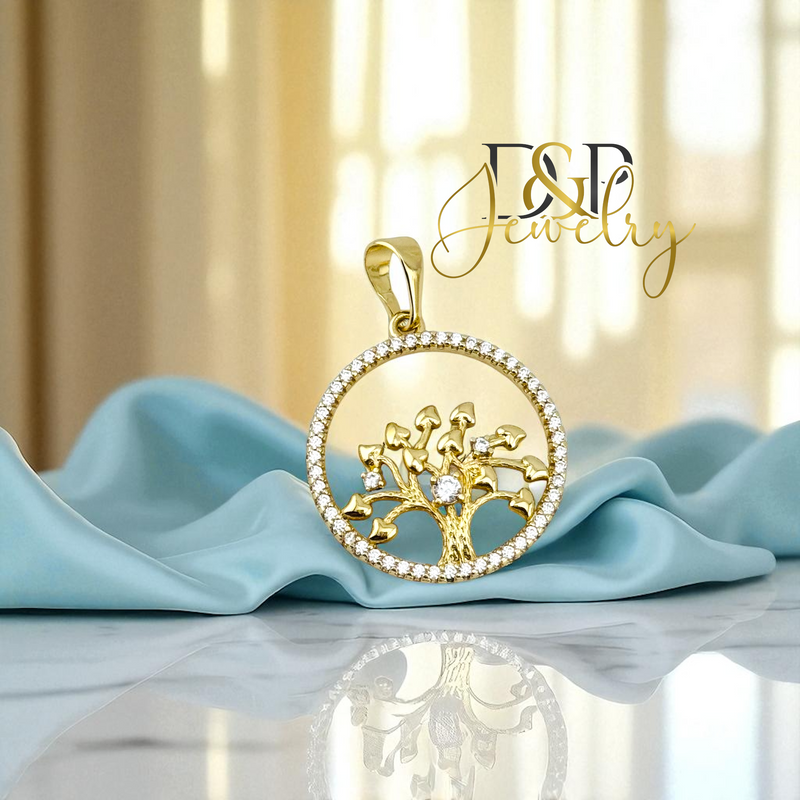 14K LIFE TREE PENDANT P877