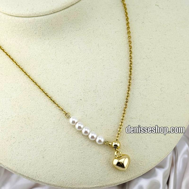 14K HEART NECKLACE N75