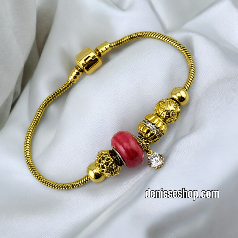 14K PINK PANDORA BR486