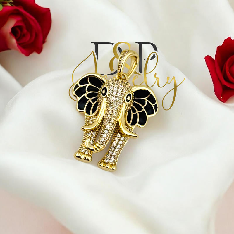 14K ELEGANT ELEPHANT PENDANT P778