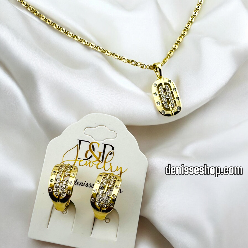 14K DESIGN NECKLACE SET N215