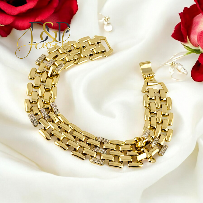 14K FASHION DESIGN MEN BRACELET 8&