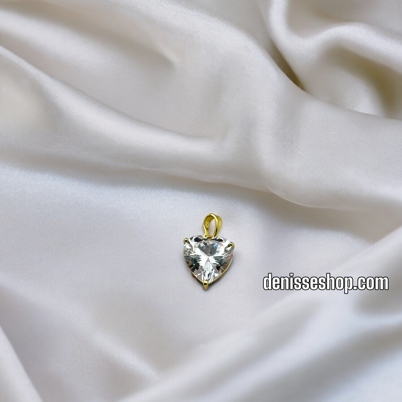 14K HEART PENDANT P379