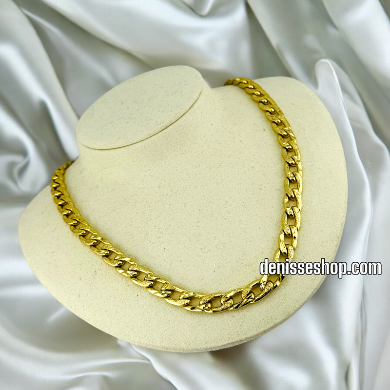 14K CUBAN DIAMOND UNISEX CHAIN 10MM 20” CH02