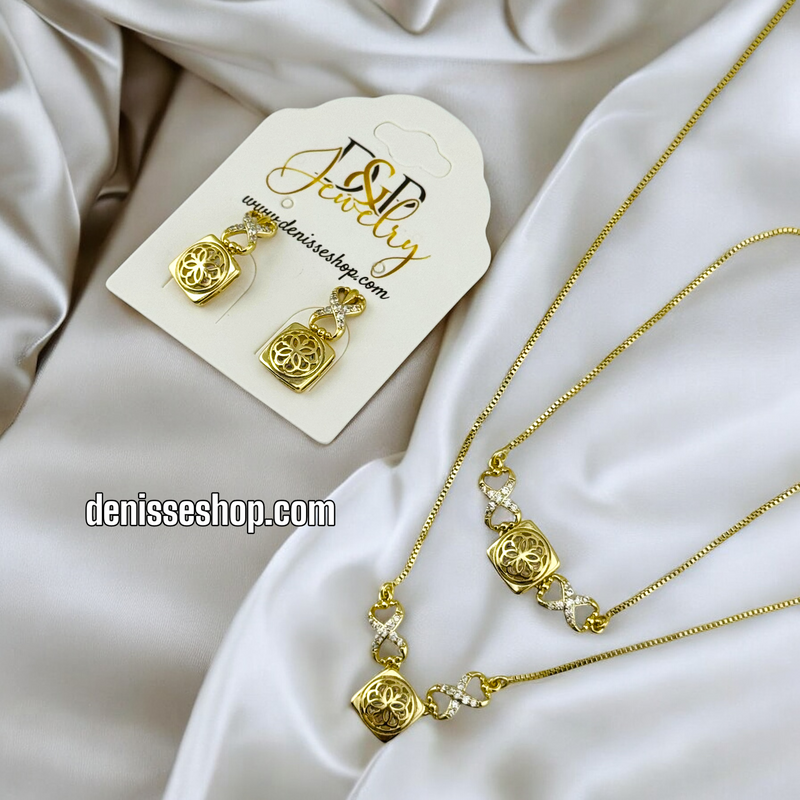 14K WOMAN/ INFINITY NECKLACE SET N150