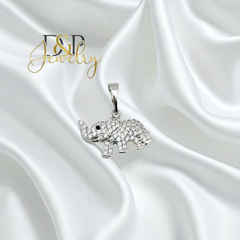 14K SILVER/ELEPHANT PENDANT P915