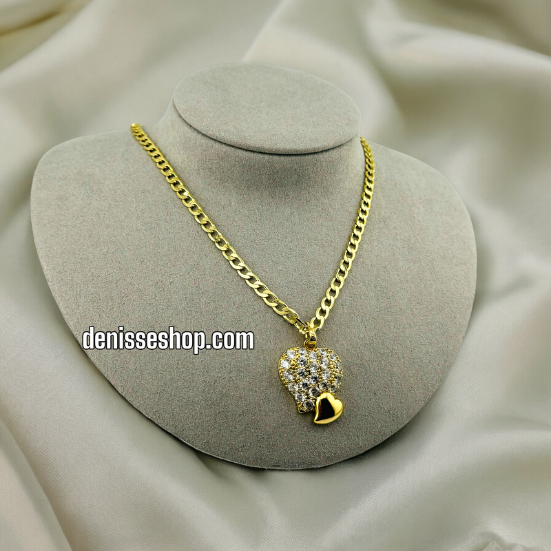 14K HEART PENDANT P355