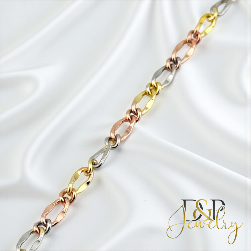14K TRICOLOR /EXTENSION BRACELET BR800
