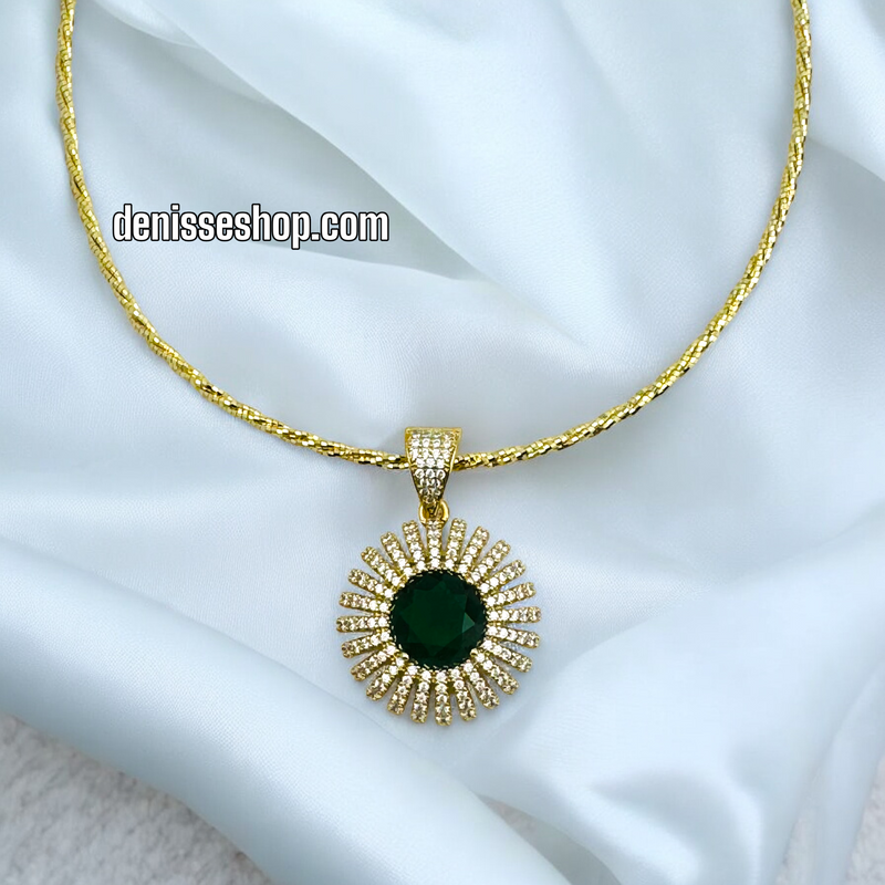 14K GREEN PENDANT P428