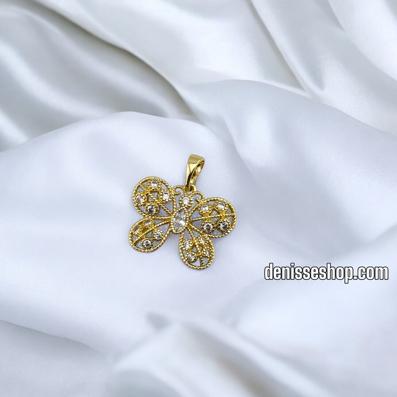 14K BUTTERFLY WOMEN/GIRL PENDANT P660