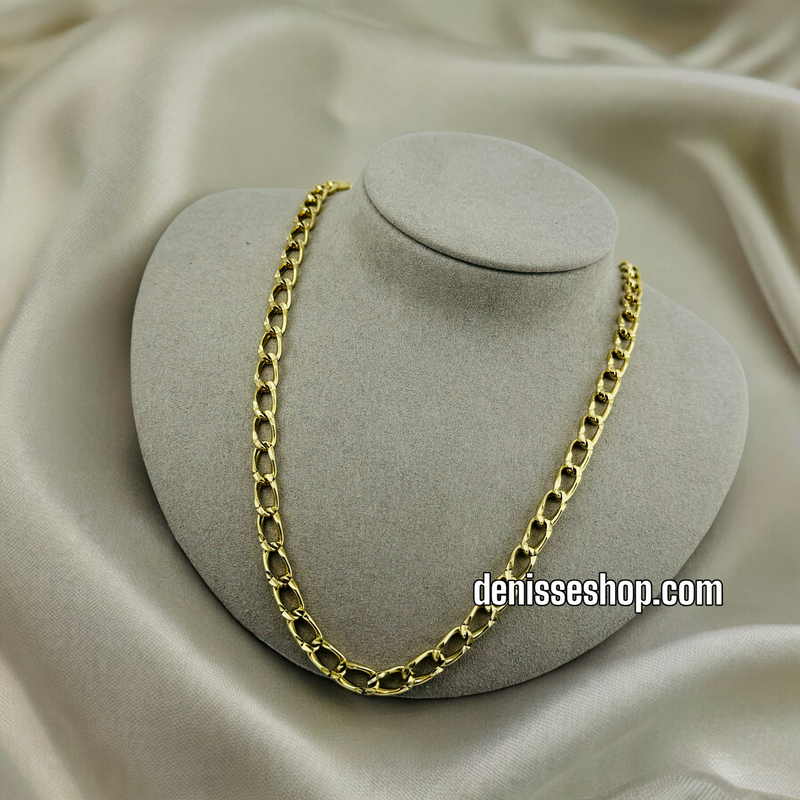 TAPERED CURB GOLD CHAIN 5MM C1092