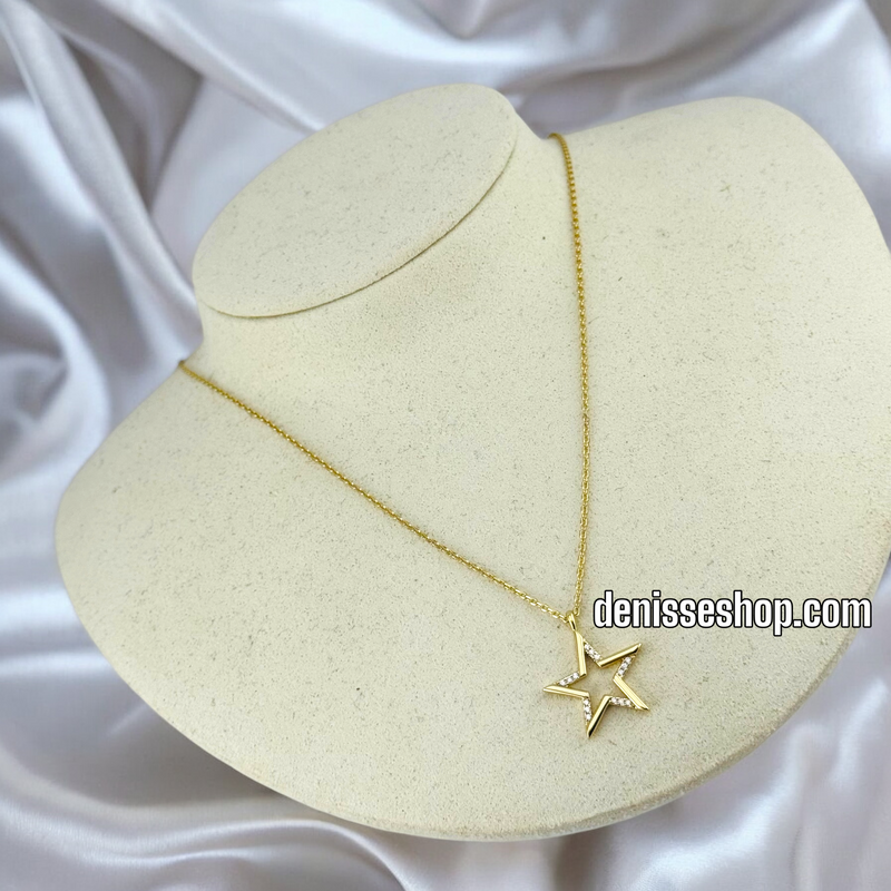 14K / WOMEN CUTE STAR NECKLACE N99