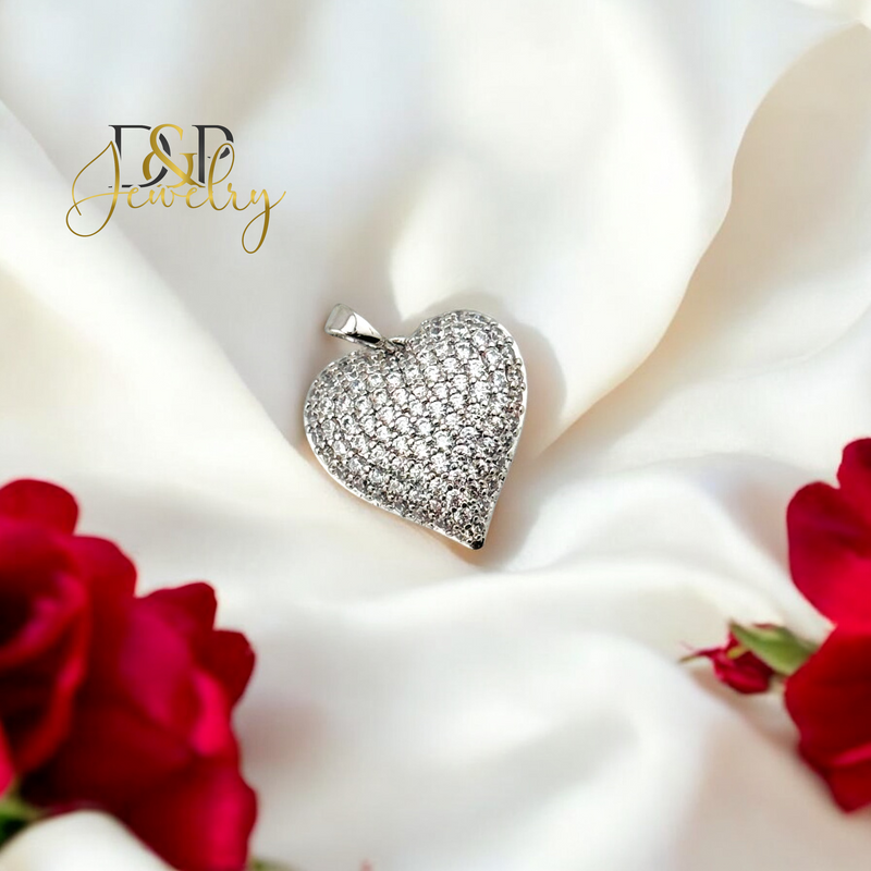 SILVER HEART PENDANT P804