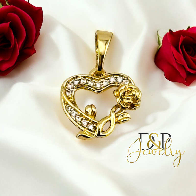 14K TINY HEART PENDANT P834