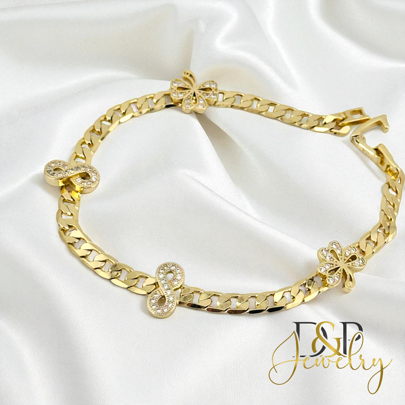 14K INFINITY BRACELET BR792