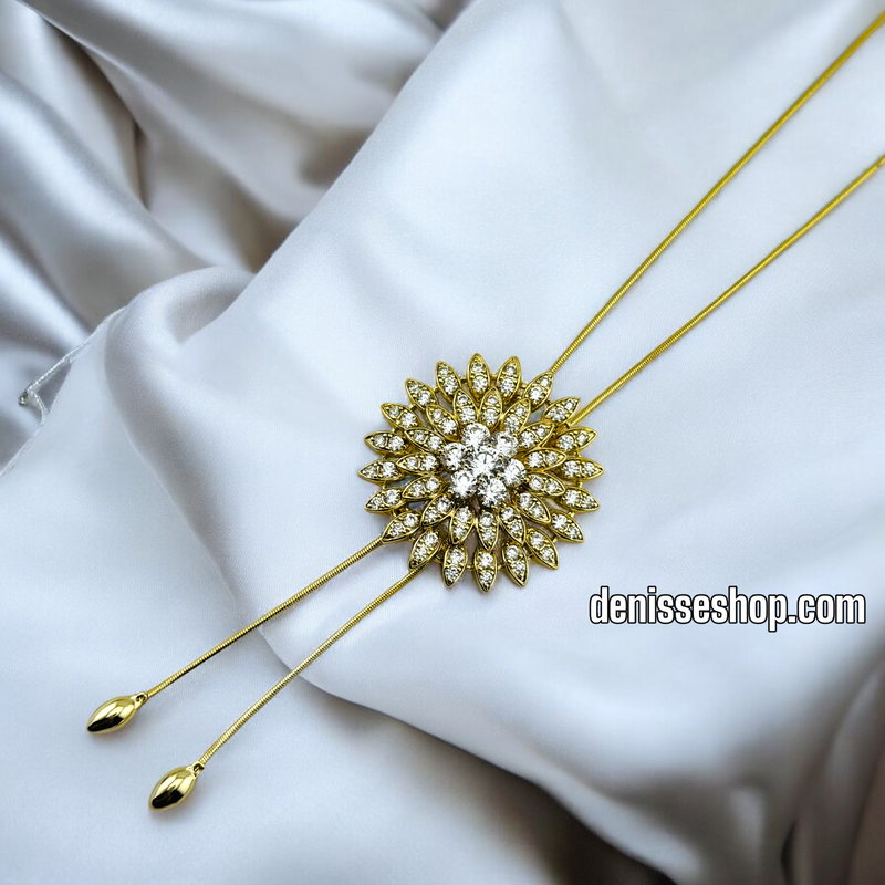 14K SUNFLOWER NECKLACE N72