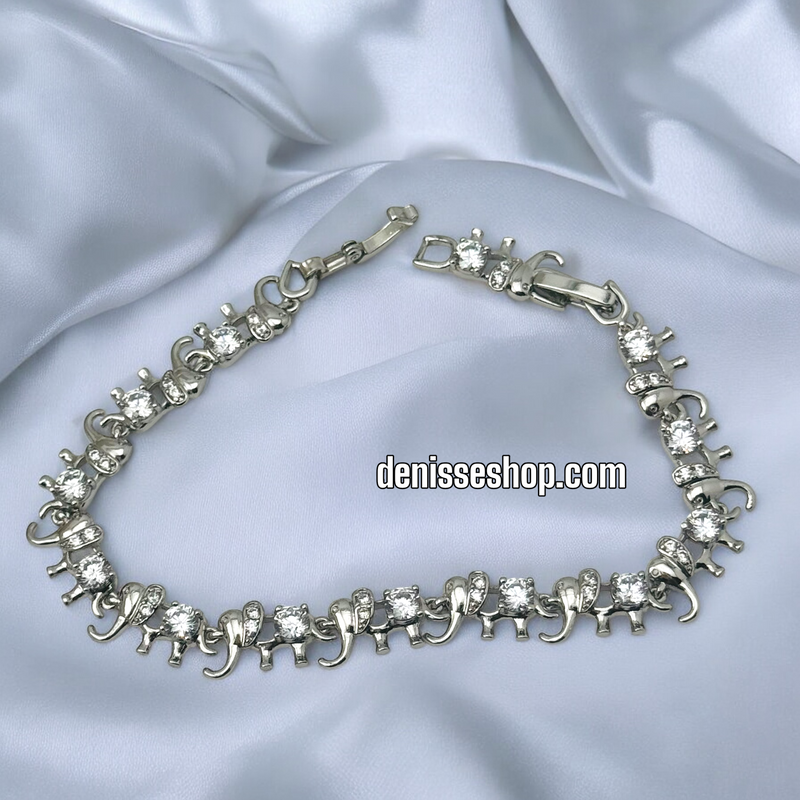 SILVER ELEPHANT BRACELET BR627