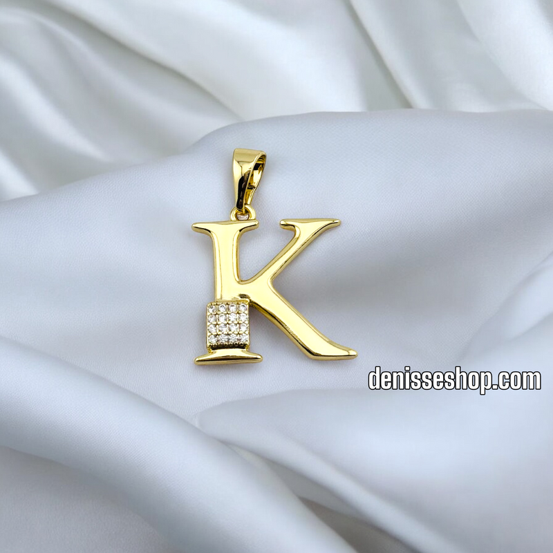 14K FASHION LARGE LETTER PENDANT P645