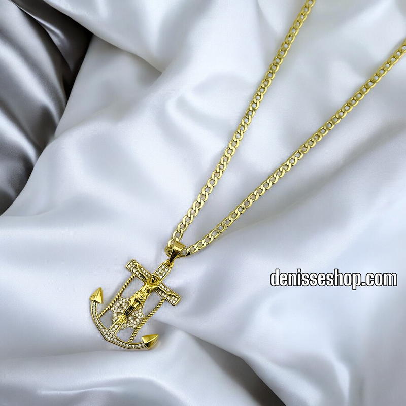 14K MEN/BOYS ANCHOR PENDANT P584