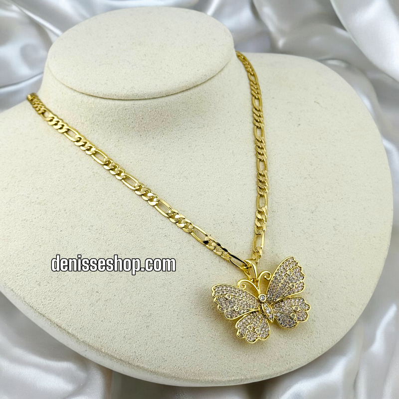 14K SHINY BUTTERFLY PENDANT P510