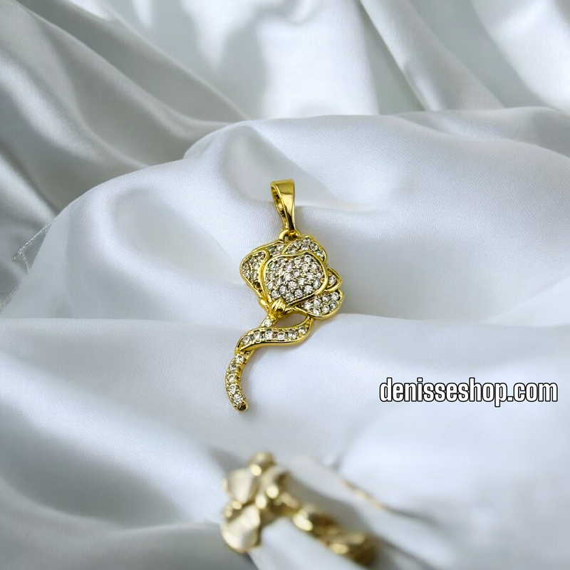 14K ROSE PENDANT PENDANT P504